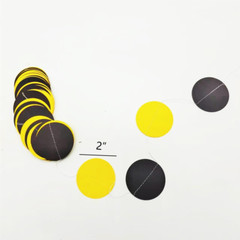 Yellow Black Circle Dots Party Garland Decoration Hanging Streamer Bunting Banne