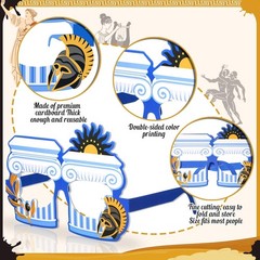 Greek Mythology Decor Paper Glasses Frames Greece Party Favors 36 Pcs