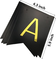 Luxurious Eco-Friendly Black Birthday Banner with Shiny Gold Letters – 15 Pieces