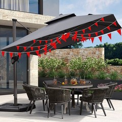 100 Feet Red Blank Pennant Banners Flags String Hanging DIY Triangle Bunting Fla