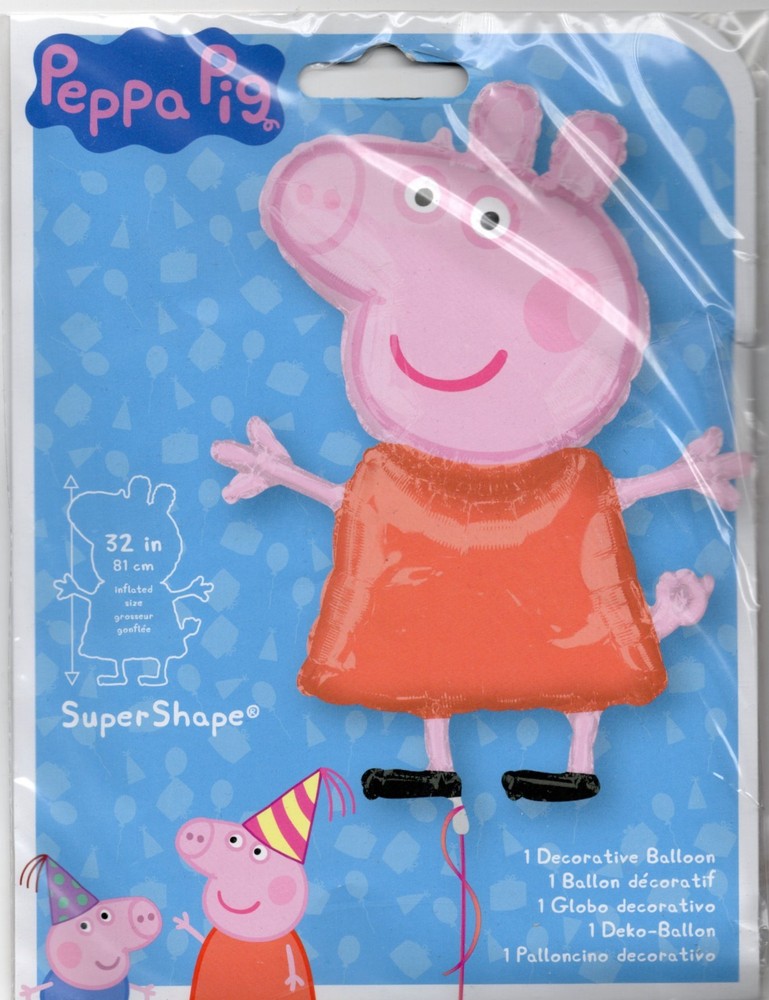 Peppa Pig SuperShape Foil Balloon 32″ (81cm) Anagram 41540 New