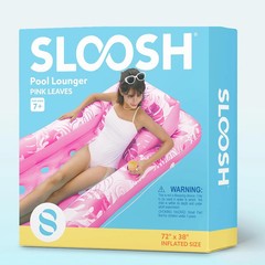 SLOOSH Inflatable Pool Floats with Cooling Water Hole,72″ x 38″ Daybed Pool Loun