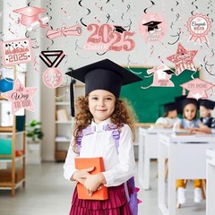 Graduation Decorations 2025, Congrats Grad Banner 8Pcs Class of 2025 Party