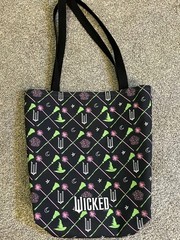 Wicked Broomsticks & Wands All Over Print Tote Bag 16 inches