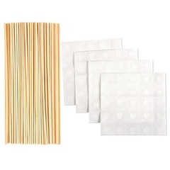 Wedding Photo Booth Props 72pcs Floral Bridal Shower Party Kit with Sticks