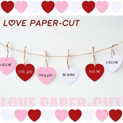 Geyee 108 Pcs 3.5 Inches Heart Cutouts Paper Bulletin Board Decoration Classroom