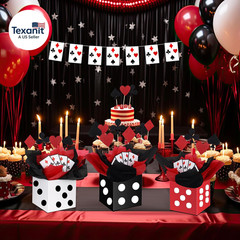 16 Sets Casino Party Decorations Themed Table Centerpieces Casino Night Table Pa