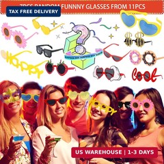 Bulk Opulent Photo Booth Props Set for Adult, Novelty Funny Hats and Glasses, Co