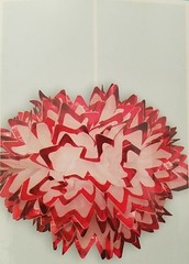 Celebration Colorful Foil Trimmed Tissue Pom Pom Hangers 17″ 1/Pk, Select Color
