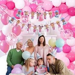 «– Cute Baby Doll Cartoon Theme Party Cri Babes Happy Birthday Banner