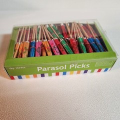 Parasol Picks 144 pcs Colorful Party Luau Tropical Cocktail Oriental Trading Co
