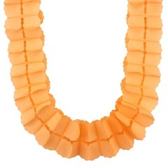 Hanging Garlands Four Leaf Tissue Paper Flowers Party Streamers12pcs,Orange