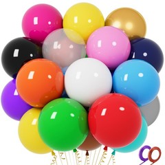 32Pcs Big Balloons 18 Inch Assorted Colors, Round Large Latex Party Balloons …