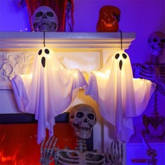 Halloween Glowing Ghost Light Outdoor Decor Garden Prop Party Home Hanging Decor
