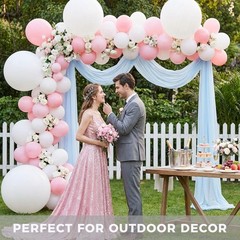 4PCS Large 36 Inch White Balloons, White Latex Big Balloons for Baby Shower G…