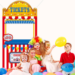 Carnival Circus Party Decorations Carnival Ticket Booth Circus Theme Photo Booth