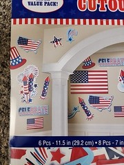 Independence Day Cutouts Patriotic Election 30 Pieces Various Sizes