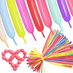 Globos largos de látex, 260Q de colores surtidos, globos largos mágicos