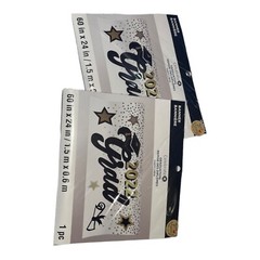 Two Pack 2022 Grad Banner 60 in x 24 in