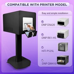 Selfie Photo Booth Kiosk with Built-in Printer Instant Print Wedding Party Event