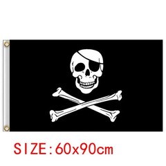 60*90cm Pirate Banner Pirate Theme Birthday Party Decorations Pirate Ship Skull