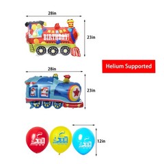 3rd Train Birthday Decorations Boys,3 Years Old Birthday Party Supplies Blue …