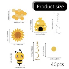 20 Pcs Bee Party Decorations,Bee Birthday Party Decorations,Bumble Bee Decor …