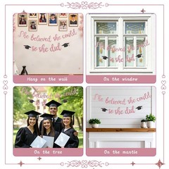 Class of 2026 Graduation Decrations for Girls, Pre-Strung She Believed She Co…