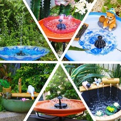 DIY Solar Fountain Pump Kit with 5 Nozzles for Beautiful Outdoor Decor