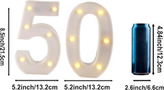 50Th Birthday Decorations Woman Man,Marquee Numbers for 50Th Wedding Anniversary