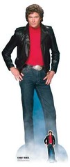 David Hasselhoff as Knight Rider Official Lifesize & FREE Mini Cardboard Cutout