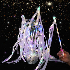 30 Light up Wedding Wands with Ribbons & Bells – LED Fairy Wands Streamers