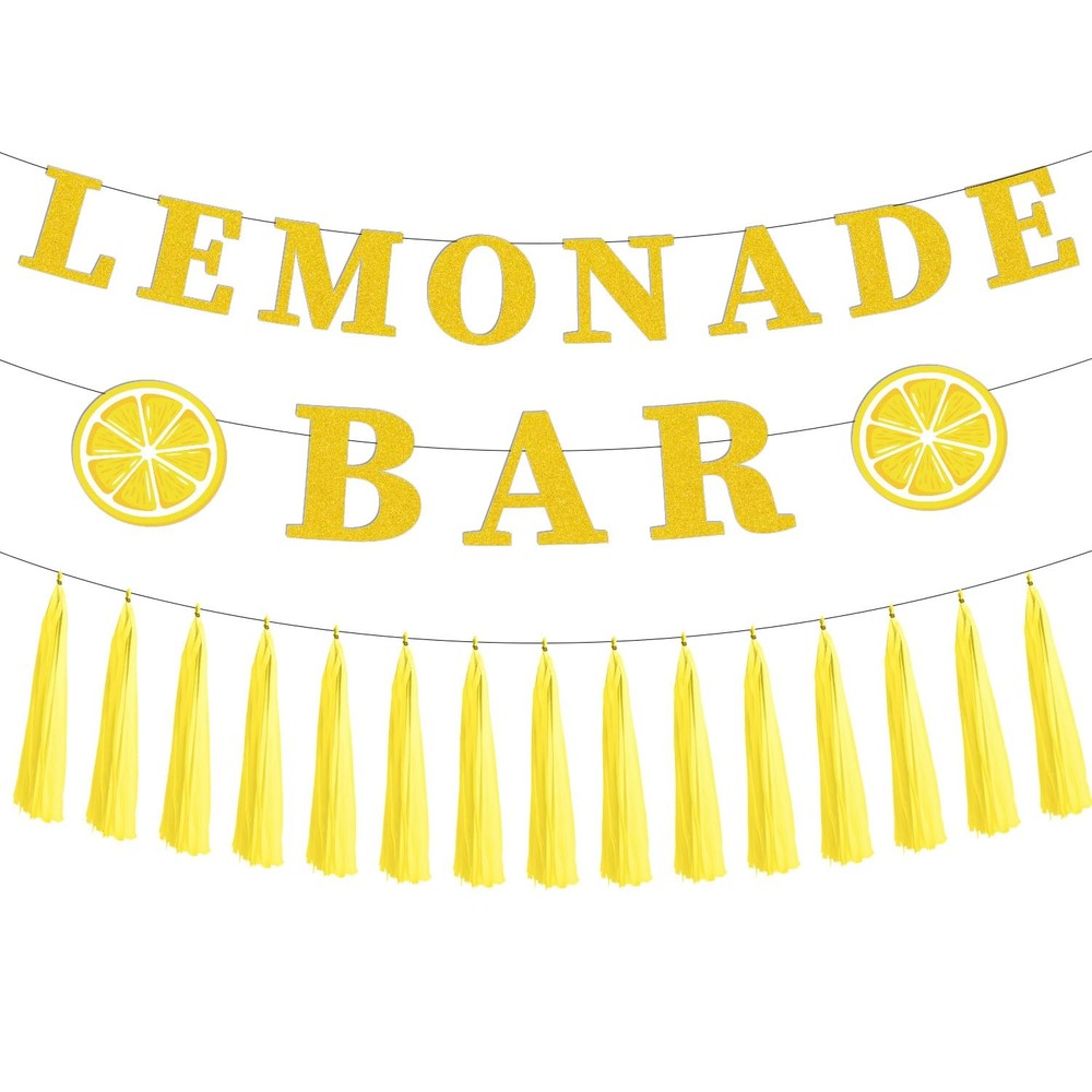Lemonade Stand Party Decorations – 3PCS Lemonade Bar Banner Tassels Supplies …