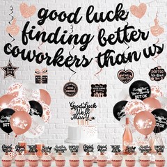 Coworker Farewell Decorations, Rose Gold Good Luck Finding Better Coworkers T…