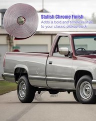 Chrome Side Body Trim Molding Compatible with Chevy GMC Tahoe Suburban 13FT/4m