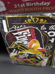 21st Birthday Photo Booth Props 41-pc Kit 8×10-Inch Sign Photo Booth Props