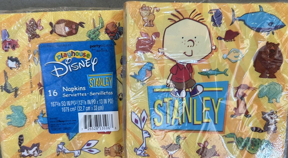 Stanley Disney Playhouse Hallmark Napkins 16” X 16” 16 Count (2 Packages)