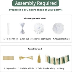 Complete Sage Green Birthday Decorations – Elegant Banner & Balloons Set