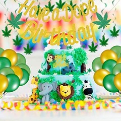 Weed Party Decorations for Adults,420 Decorations,Weed Decorations Set Includes