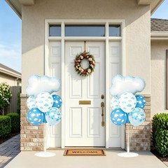 Cloud Party Balloons Stand Kit 2 Sets, Balloon Centerpieces for Tables with C…