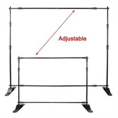 VEVOR 10pc 8″x10″ Step Repeat Backdrop Telescopic Banner Stand Adjustable