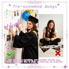 Class of 2026 Graduation Decrations for Girls, Pre-Strung She Believed She Co…