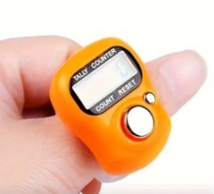 12 pcs Random Color Electronic Digital Finger Ring Tally Counter Prayer Ramadan