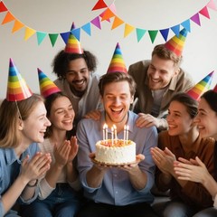 Banderines de colores con cinta de 2,5 m para decoración de fiestas cumpleaños