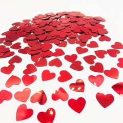 Red Heart Sequins Wedding Confetti Valentine Scatter Bridal Table Decor