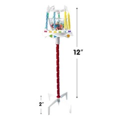 BEST PARTY EVER! Sprinkle Fountain Birthday Candle with 32 Medium, Multicolor