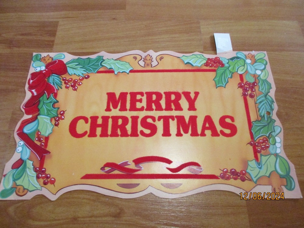 Flocked Christmas Diecuts Cutouts Vintage Decorations Eureka U Pick NOT a LOT