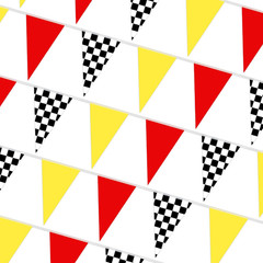 100 Ft Pirate Banner Flag 48 Pcs Pirate Triangle Banner Flags | Pirate Birthday