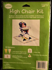 First Birthday High Chair Birthday Kit NEW/UNOPEN by Paper Art