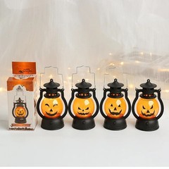 Halloween Pumpkin Lanterns Hanging LED Lights Lamp Spooky Decorations for Home
